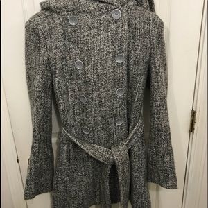 Gray pea coat